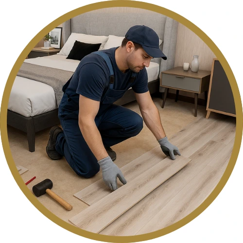 vinyl plank Instalation process